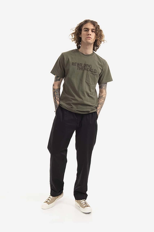 Engineered Garments tricou din bumbac verde