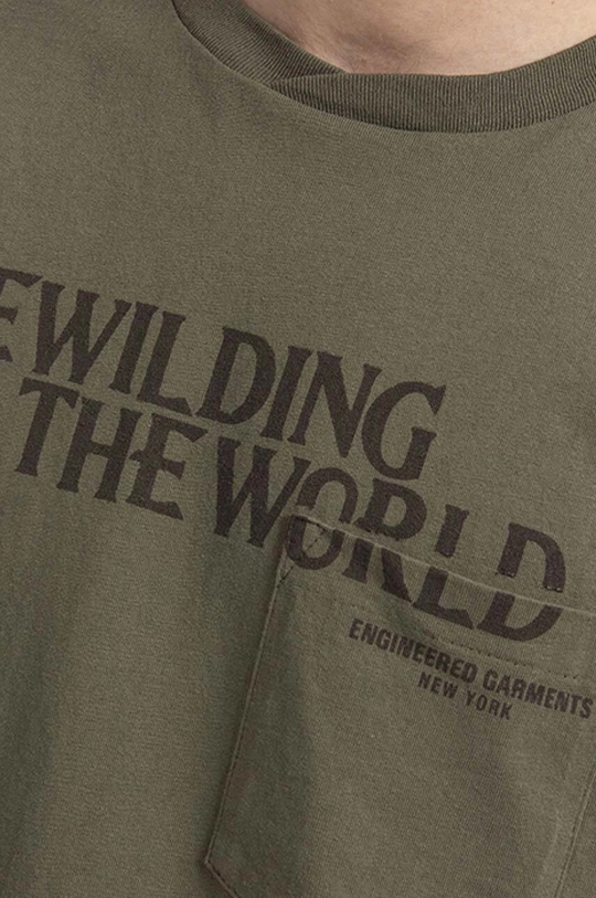 zielony Engineered Garments t-shirt bawełniany