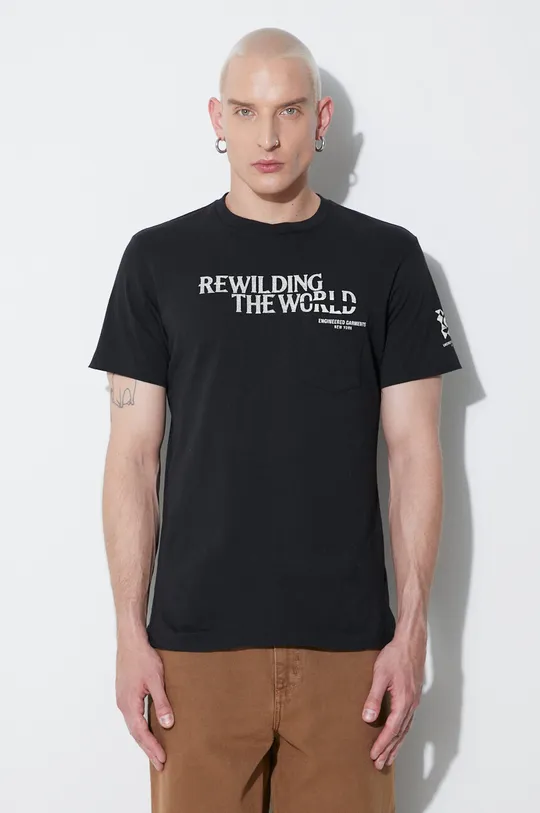 black Engineered Garments cotton t-shirt Men’s