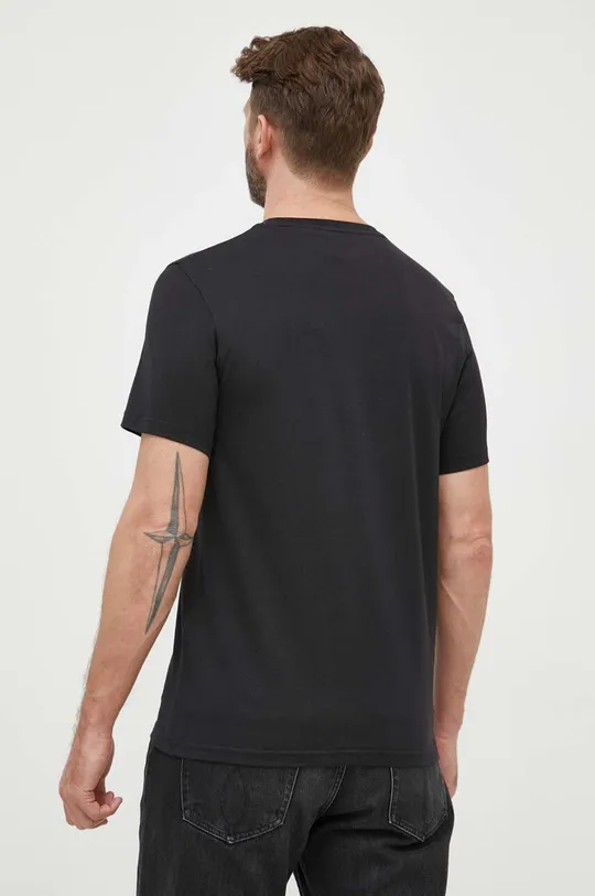 Βαμβακερό μπλουζάκι Lyle & Scott μαύρο