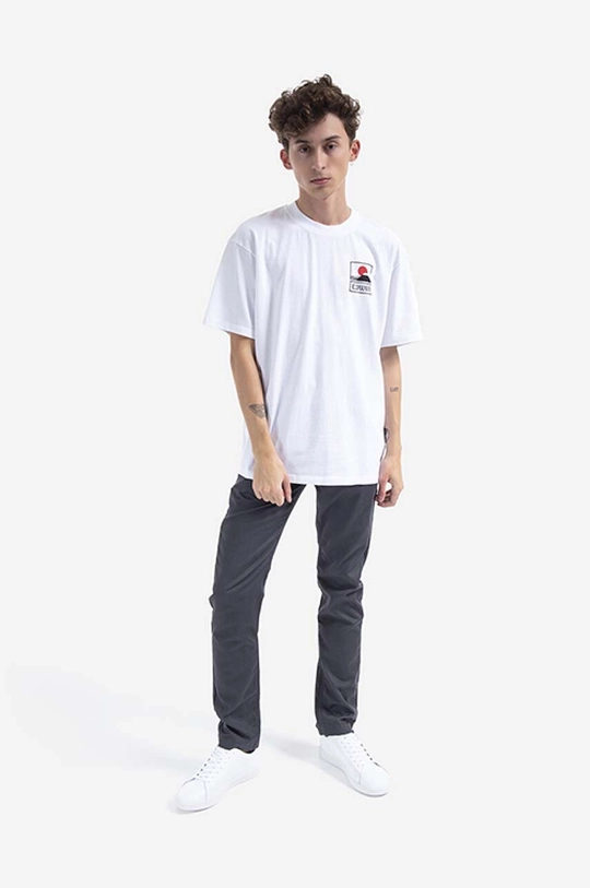 Edwin cotton T-shirt Single white