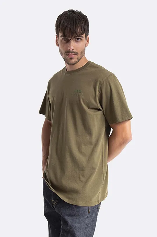 green Edwin cotton T-shirt Logo Chest Ts Men’s