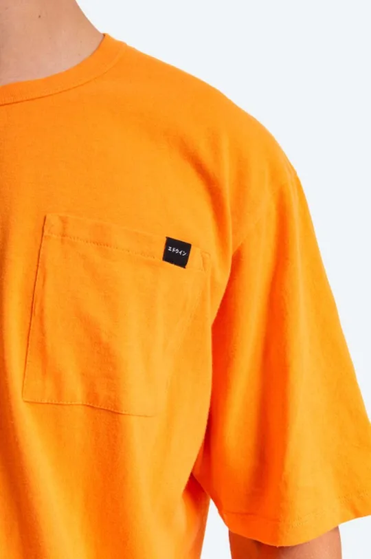 оранжевый Хлопковая футболка Edwin Oversized Pocket Ts