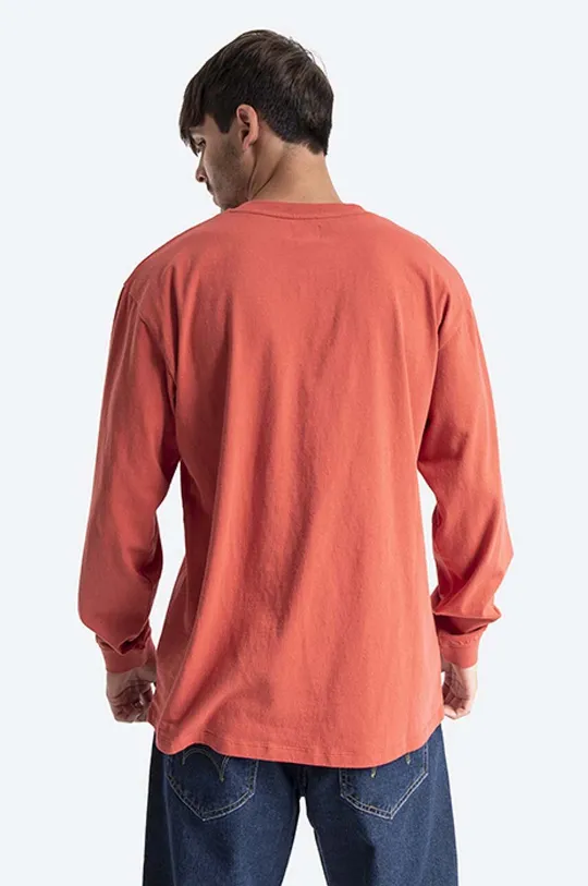 Bavlnené tričko s dlhým rukávom Edwin Embroidery TS LS 100 % Bavlna