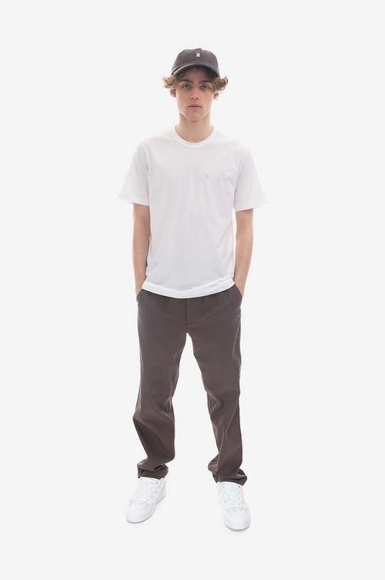 Tričko Norse Projects Joakim Reflective Print biela