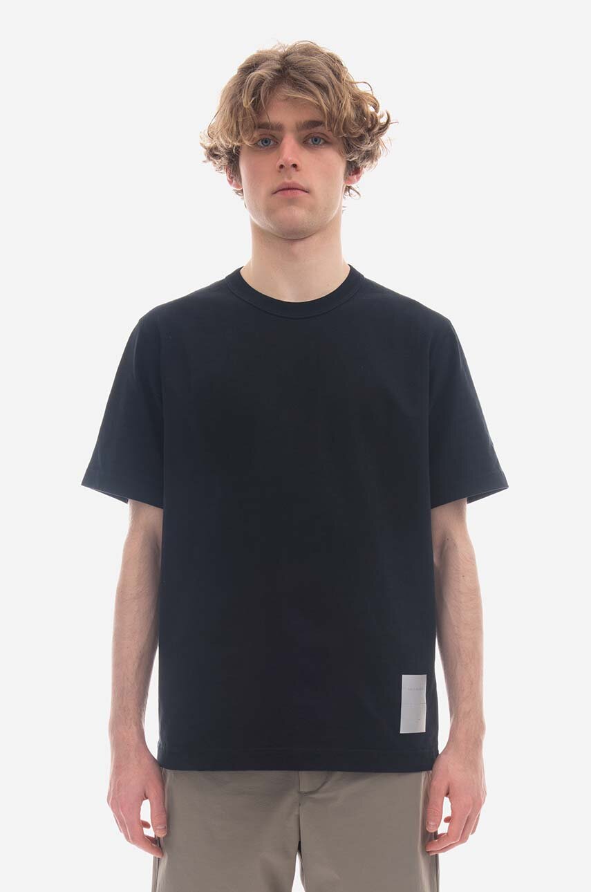 granatowy Norse Projects t-shirt bawełniany Holger Tab Series Męski