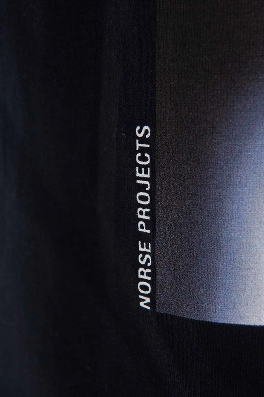 σκούρο μπλε Βαμβακερό μπλουζάκι Norse Projects Johannes Blur Print