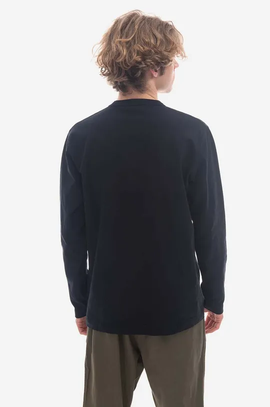 Bavlněné tričko s dlouhým rukávem Norse Projects Holger Tab Series Reflective LS N10-0203 7004  100 % Organická bavlna