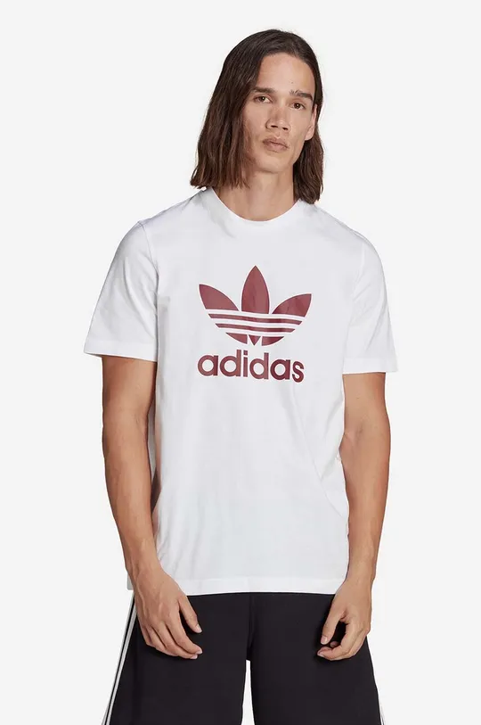 biela Bavlnené tričko adidas Originals Adicolor Classics Trefoil Pánsky
