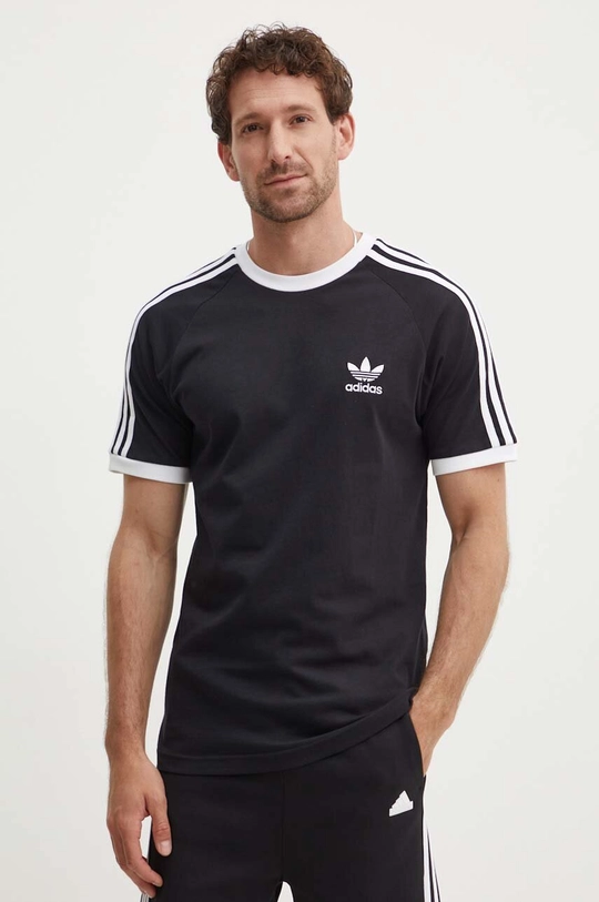 czarny adidas Originals t-shirt bawełniany Męski