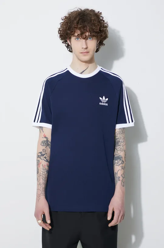 navy adidas Originals cotton t-shirt Men’s