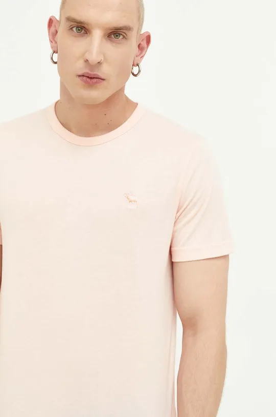 rózsaszín Abercrombie & Fitch t-shirt Férfi