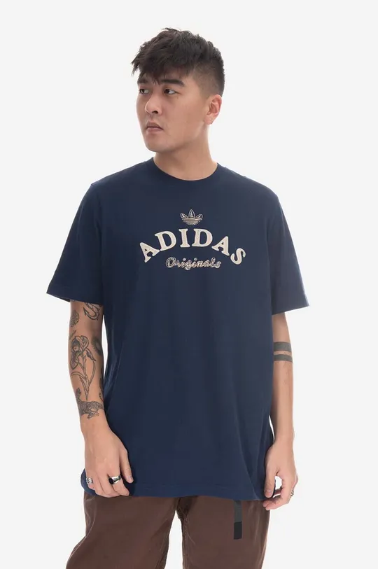 navy adidas Originals cotton t-shirt Men’s