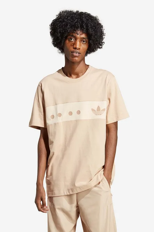 beige adidas Originals cotton t-shirt Men’s