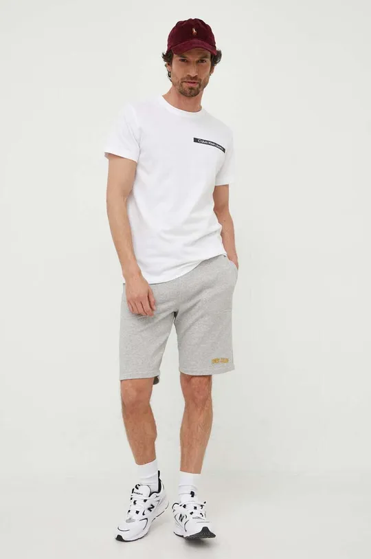 Бавовняна футболка Calvin Klein Jeans білий