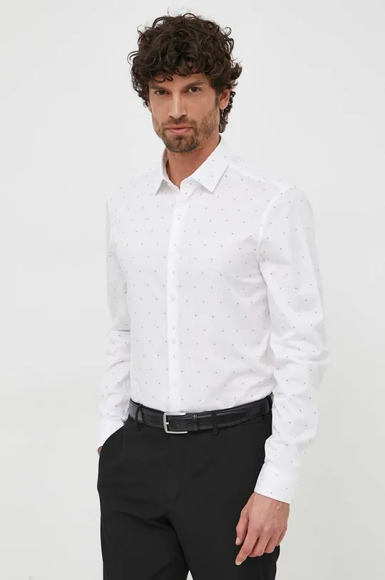 белый Хлопковая рубашка Calvin Klein