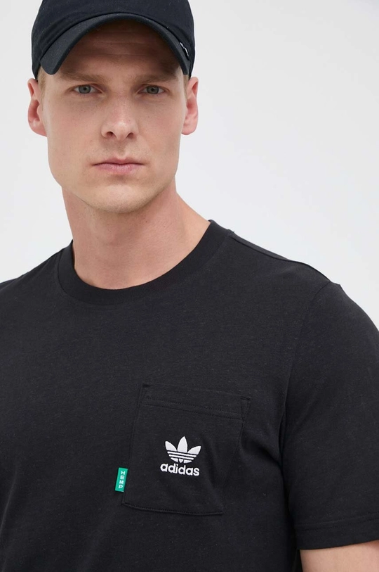 črna Kratka majica adidas Originals Essentials+ Made With Hemp Tee