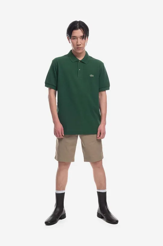 green Lacoste cotton polo shirt Piqué L1221 70V Men’s
