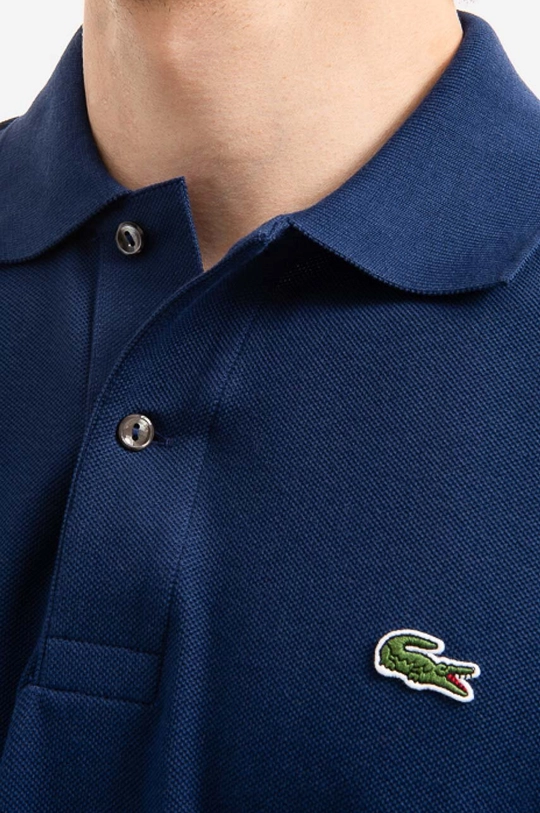 navy Lacoste cotton polo shirt