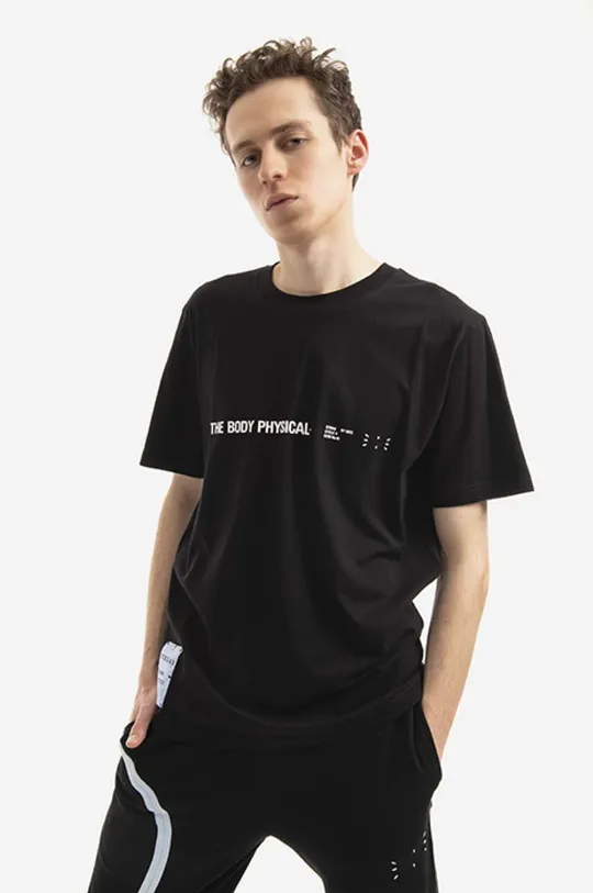 černá Bavlněné tričko MCQ Pánský