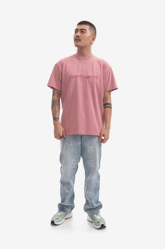 różowy Carhartt WIP t-shirt bawełniany S/S Duster T-Shirt