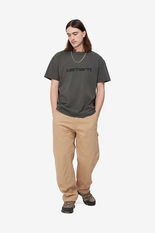 czarny Carhartt WIP t-shirt bawełniany S/S Duster T-Shirt Męski