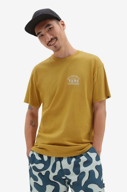 Vans cotton t-shirt Ground Up yellow