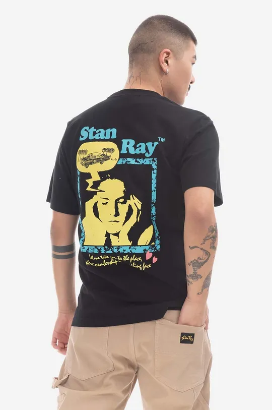 чёрный Хлопковая футболка Stan Ray Dreamy Bubble Мужской