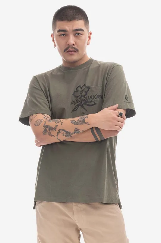 green Engineered Garments cotton t-shirt Men’s