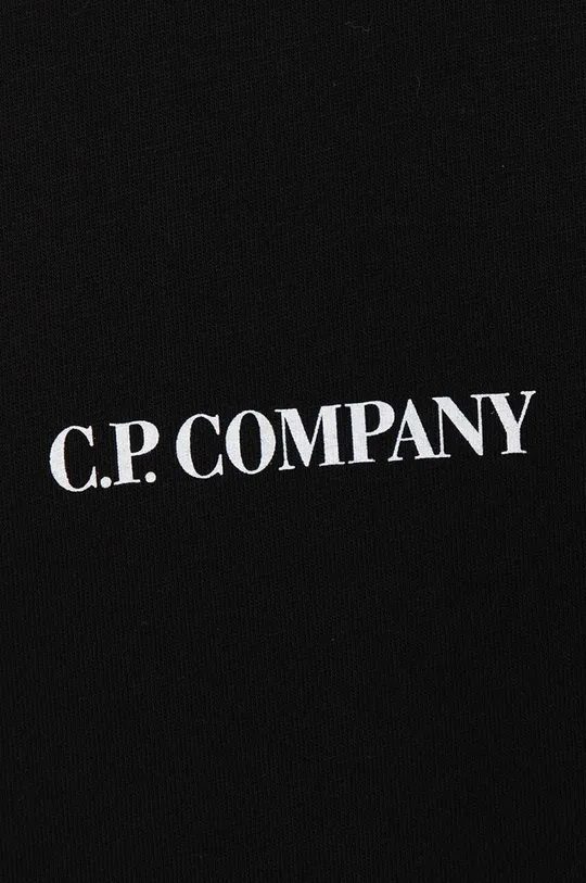 C.P. Company tricou din bumbac 30/1 Jersey Compact Logo T-shirt negru