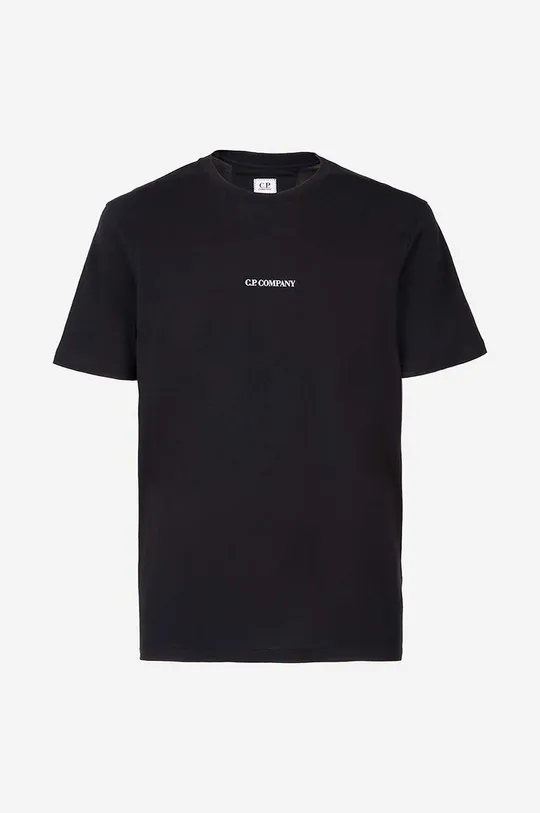 negru C.P. Company tricou din bumbac 30/1 Jersey Compact Logo T-shirt