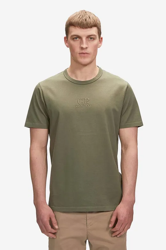 zielony C.P. Company t-shirt bawełniany Męski