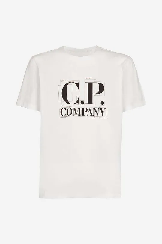 C.P. Company t-shirt bawełniany biały