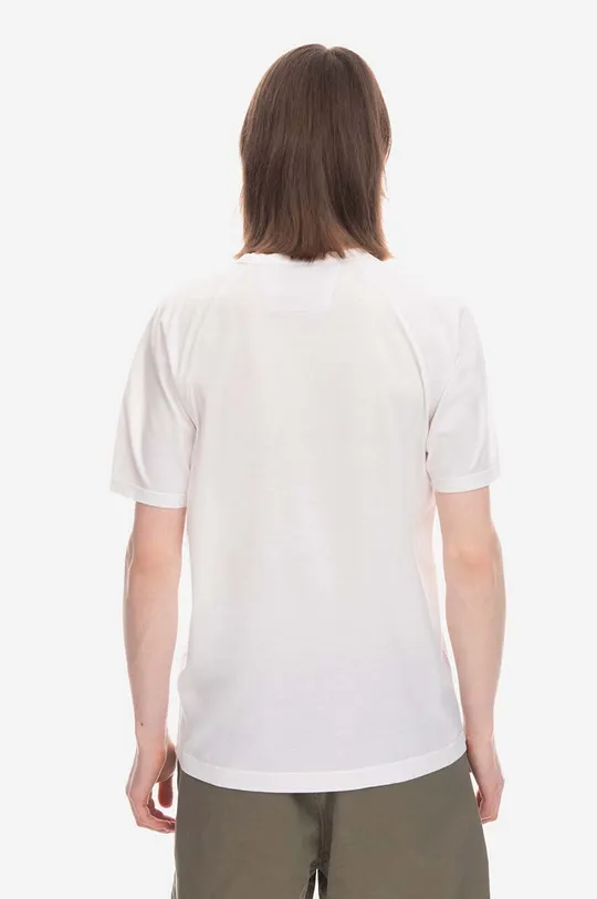 Βαμβακερό μπλουζάκι C.P. Company λευκό