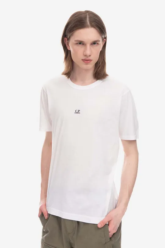 bílá Bavlněné tričko C.P. Company