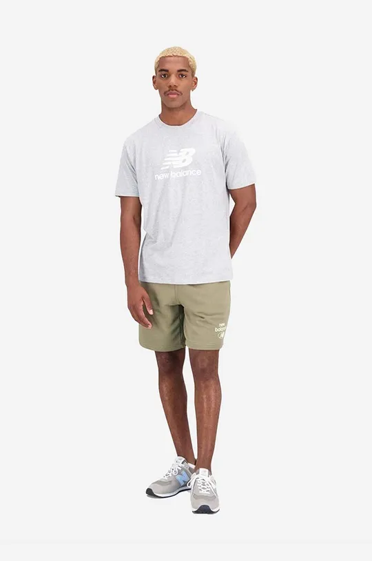 siva Kratka majica New Balance Moški