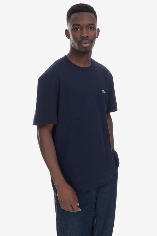 navy Lacoste cotton t-shirt