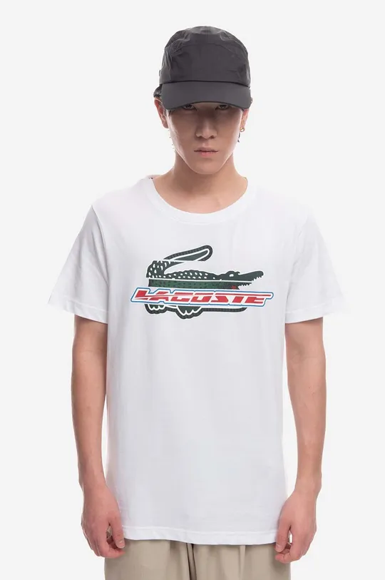 biały Lacoste t-shirt