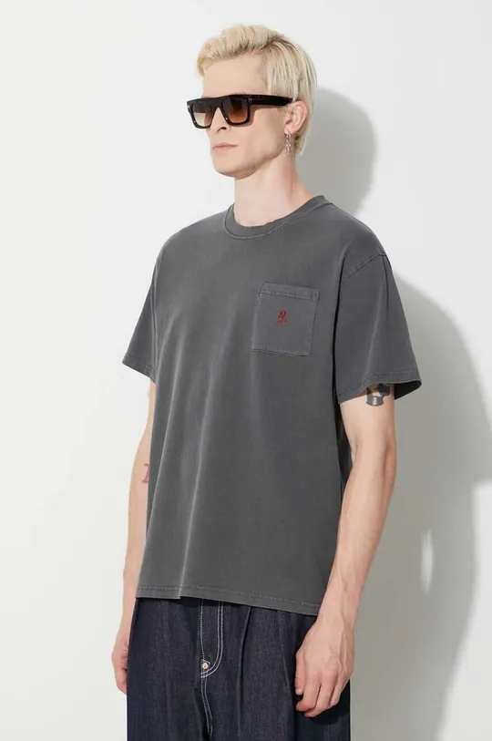 gray Gramicci cotton t-shirt One Point Tee