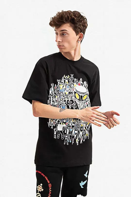 nero Market t-shirt in cotone x Smiley Uomo
