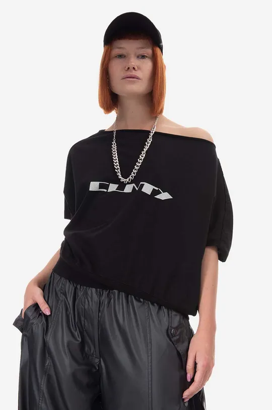 μαύρο Βαμβακερό μπλουζάκι Rick Owens Knit Ανδρικά