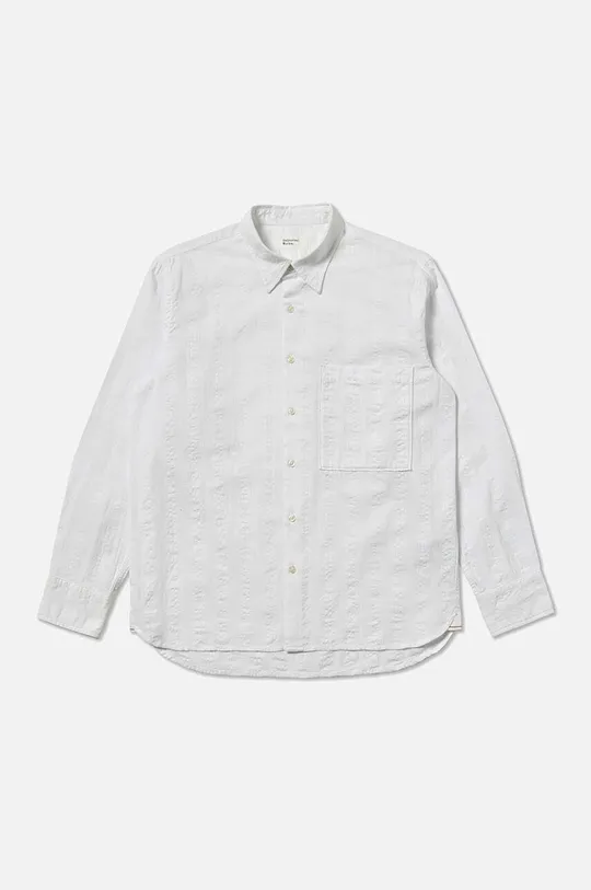 Bavlnená košeľa Universal Works Squaare Pocket biela