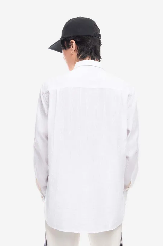 λευκό Βαμβακερό πουκάμισο Universal Works Squaare Pocket