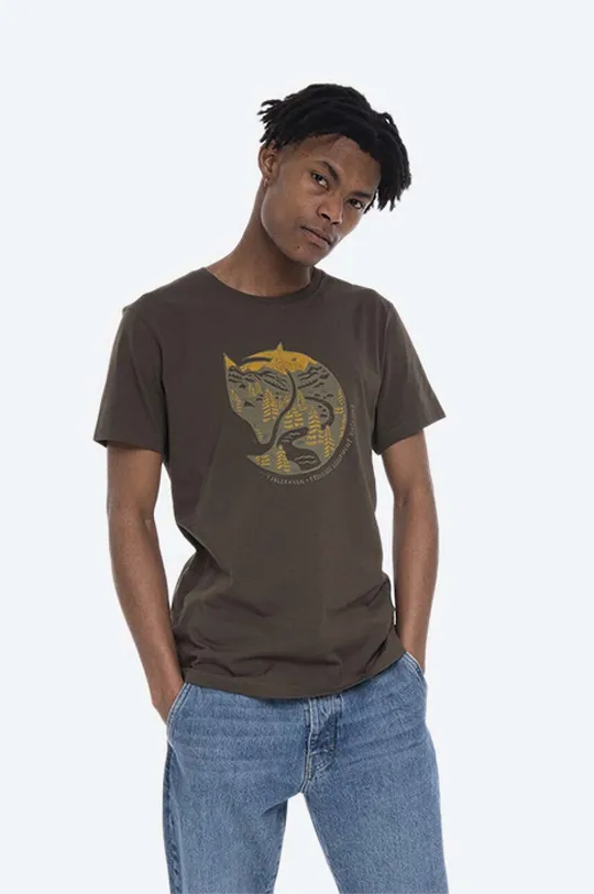 Fjallraven t-shirt bawełniany Arctic Fox Męski