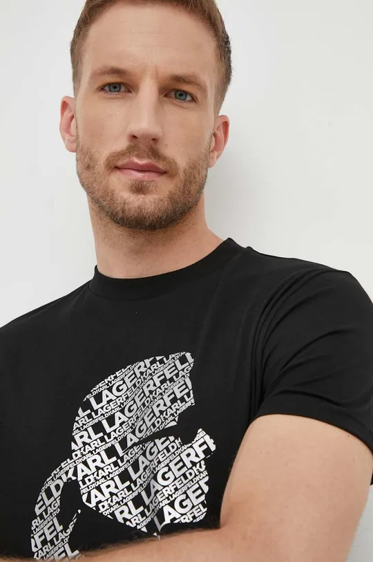 nero Karl Lagerfeld t-shirt in cotone