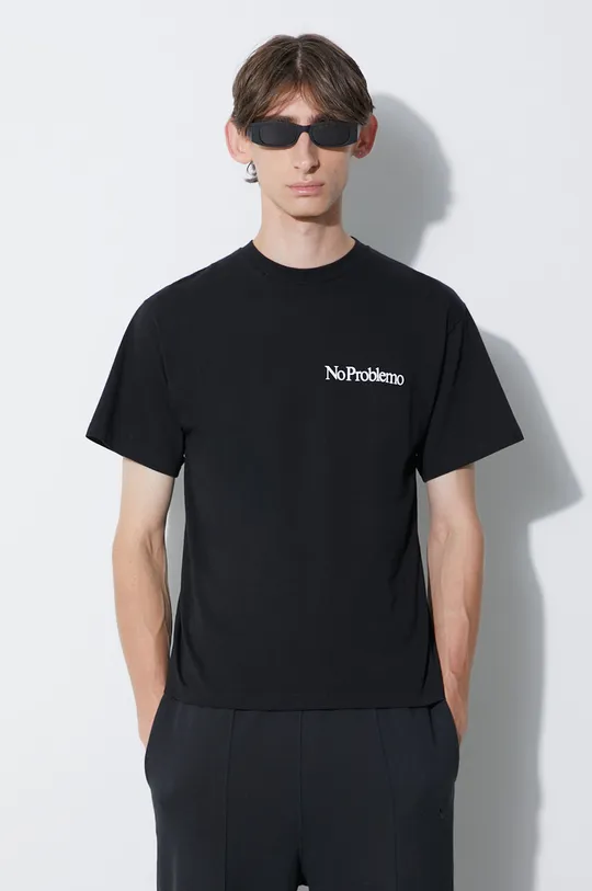 nero Aries t-shirt in cotone Uomo