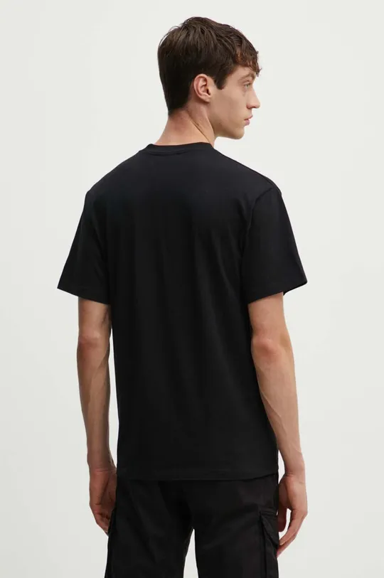 czarny Aries t-shirt bawełniany