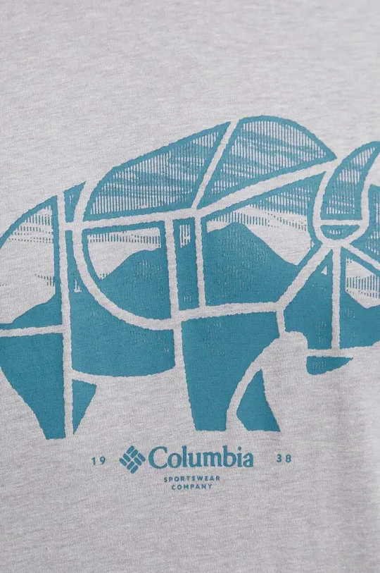 siva Pamučna majica Columbia Rockaway River