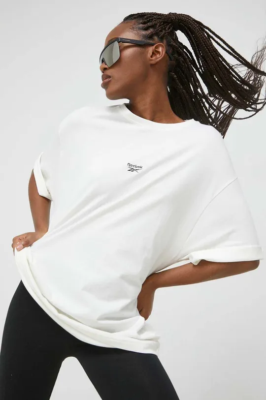 Bavlnené tričko Reebok Classic  Základná látka: 100 % Bavlna Elastická manžeta: 95 % Bavlna, 5 % Elastan