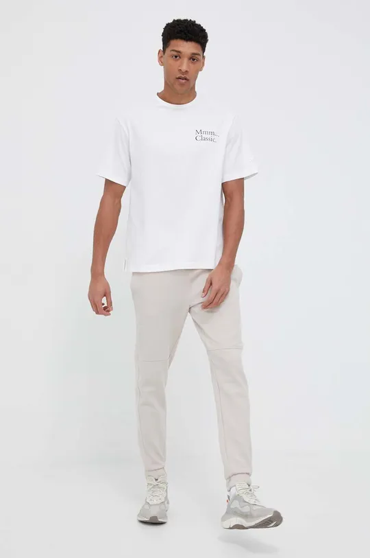 λευκό Βαμβακερό μπλουζάκι Reebok Classic